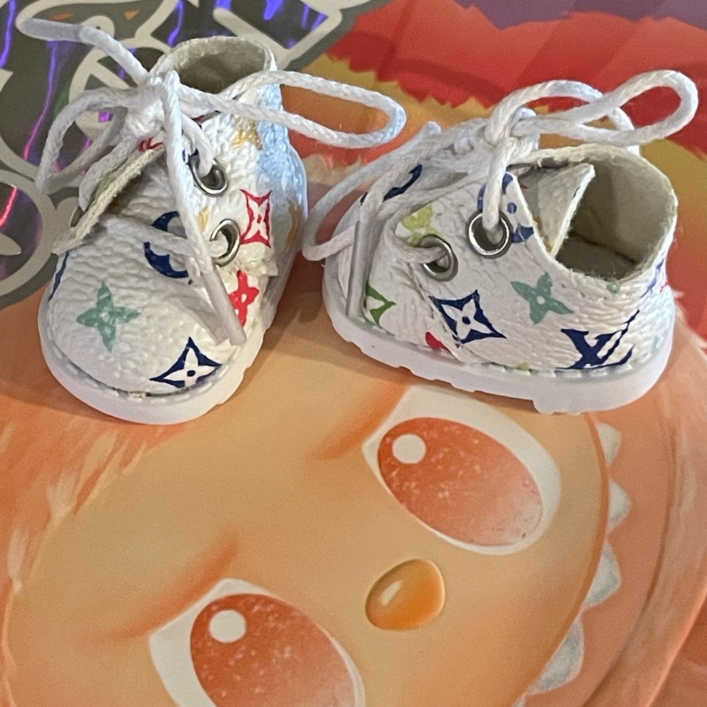 NWOT Unbranded Fashion Colorful Patterned Monster Doll Sneaker Shoes